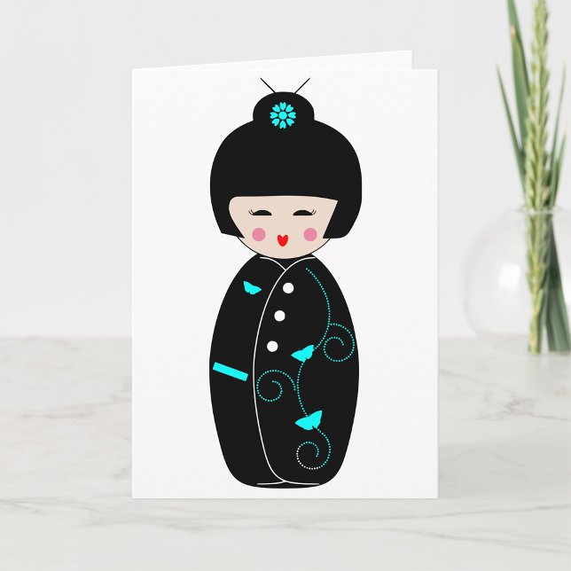 Geisha Cartoon Greeting Cards (Creator Uploaded)