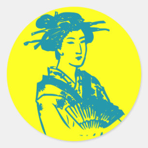 Geisha Classic Round Sticker