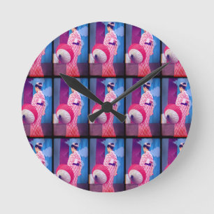 Geisha Dance Round Clock