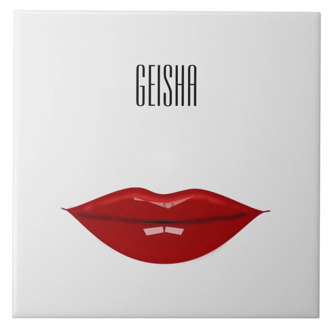 geisha - decors for your home ceramic tile (Front)