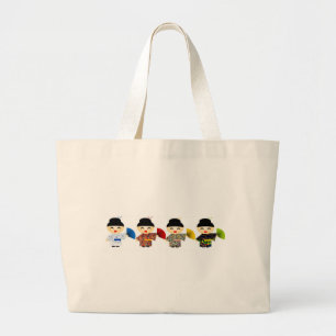 Geisha Dolls Large Tote Bag