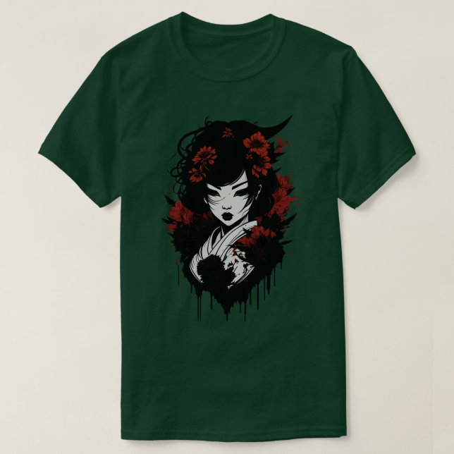 Geisha face T-Shirt (Design Front)