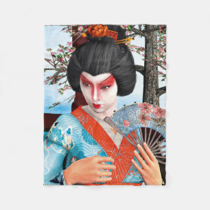 Geisha Fleece Blanket