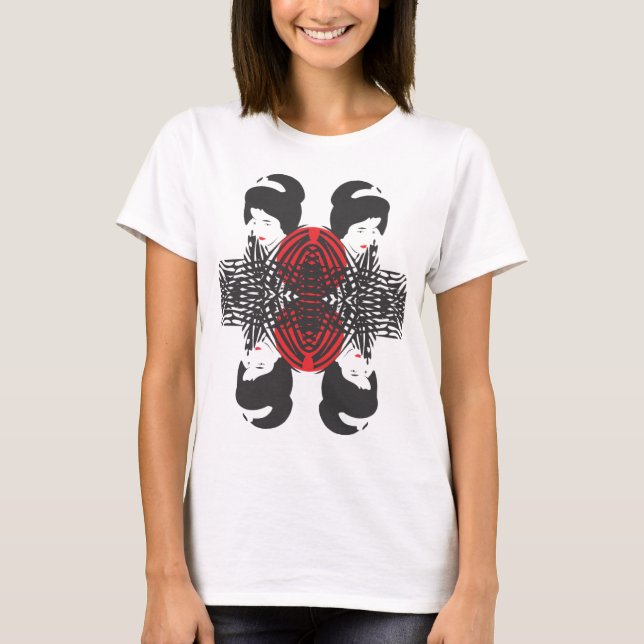 Geisha in fours "A Reflection" T-Shirt (Front)