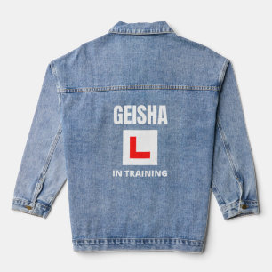 Geisha in training denim jacket