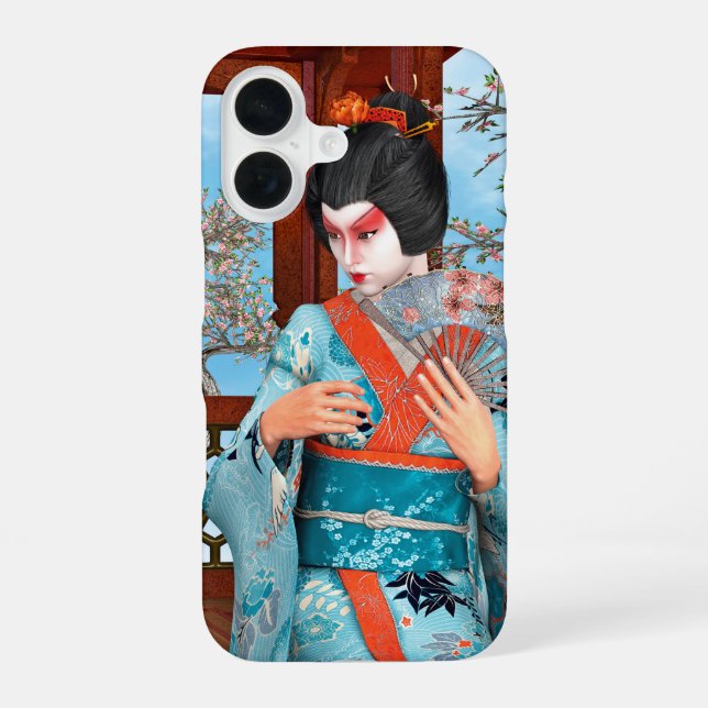 Geisha iPhone 16 Case (Back)