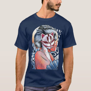 Geisha Japanese Kawaii Sakura Cherry Blossom Japan T-Shirt