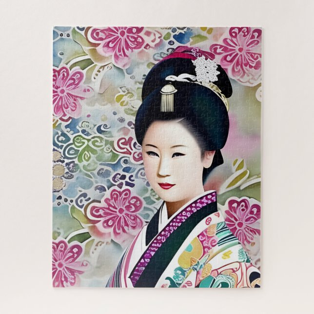 Geisha Jigsaw Puzzle (Vertical)