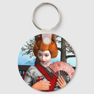 Geisha Key Ring