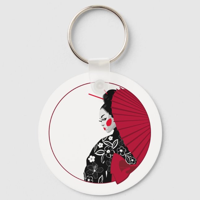 Geisha Key Ring (Front)