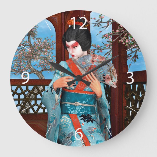 Geisha Large Clock (Front)