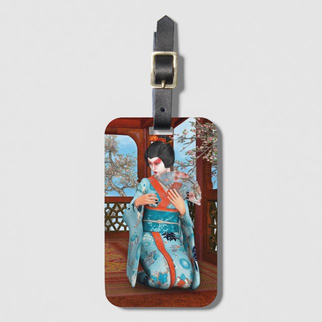 Geisha Luggage Tag (Front Vertical)