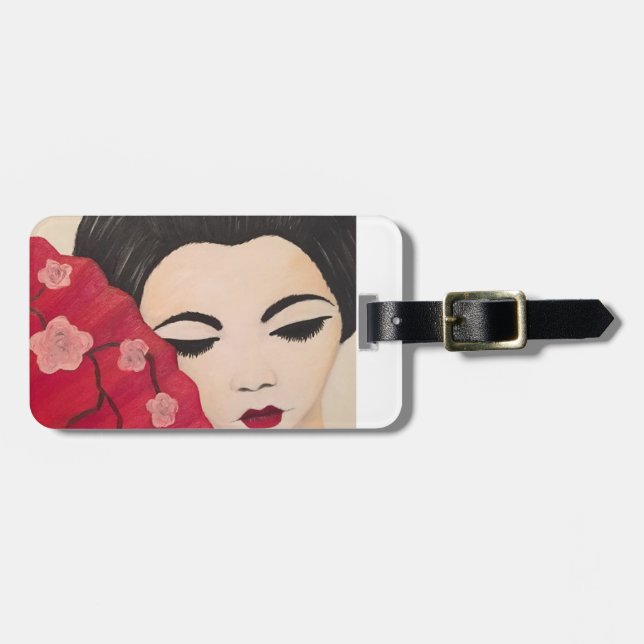 Geisha luggage tag (Front Horizontal)