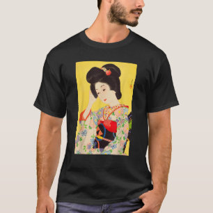 Geisha Maiko Kimono Japanese art Japan painting Ka T-Shirt