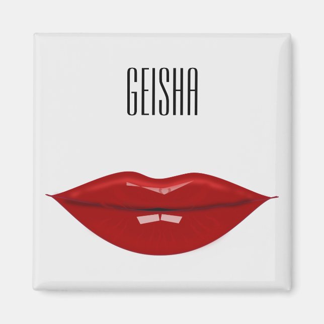 geisha - paper products magnet (Front)