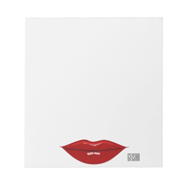 geisha - paper products notepad (Front)