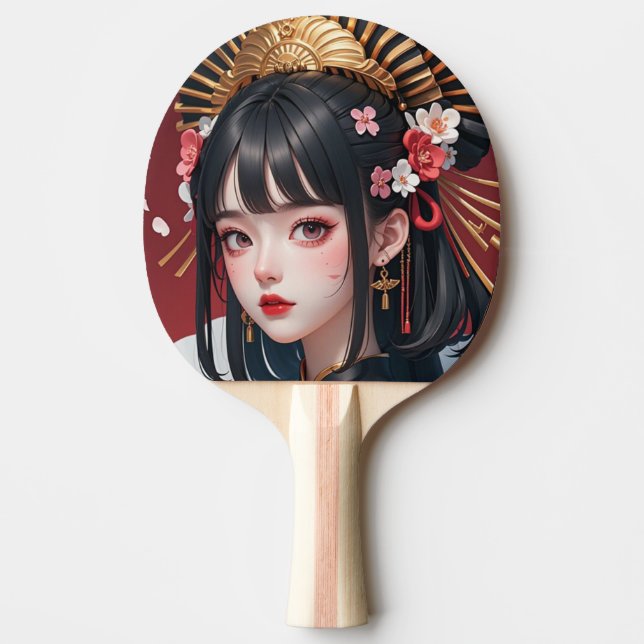 GEISHA PIRATE 1 PING PONG PADDLE (Front)