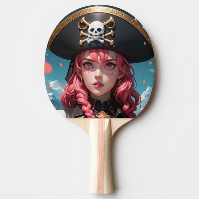 GEISHA PIRATE 4 PING PONG PADDLE (Front)