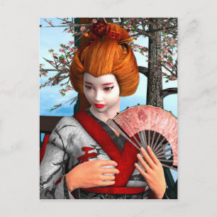 Geisha Postcard