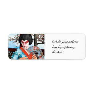 Geisha Return Address Label