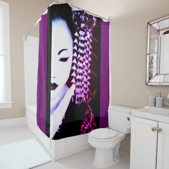 Geisha Shower Curtain (In Situ)