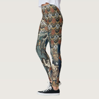 Geisha Slaying Sea Beasts Leggings