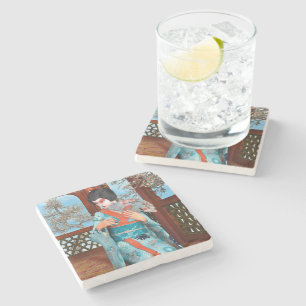 Geisha Stone Coaster