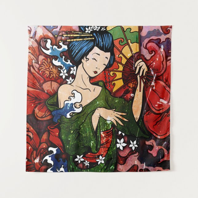 Geisha Tapestry (Front)