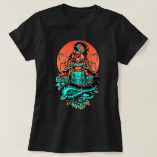 Geisha Tattoo burnt orange and black  T-Shirt
