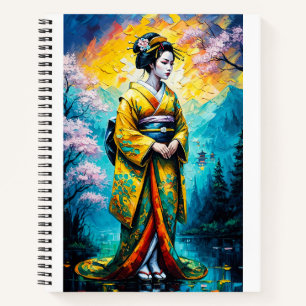 geisha textured notebook