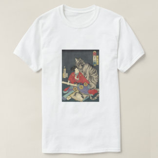 Geisha with her white tiger T-Shirt