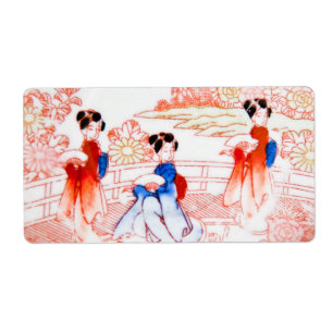 Geishas in garden