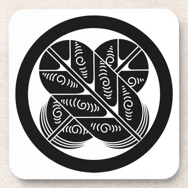 Geishu hawk feathers coaster (Front)