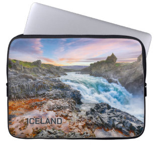Geitafoss Waterfalls, Iceland Laptop Sleeve