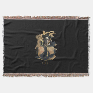 Geji Portrait Throw Blanket