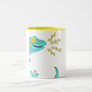 "Gekko gecko"  Cute Calling Tokay Gecko Two-Tone Coffee Mug