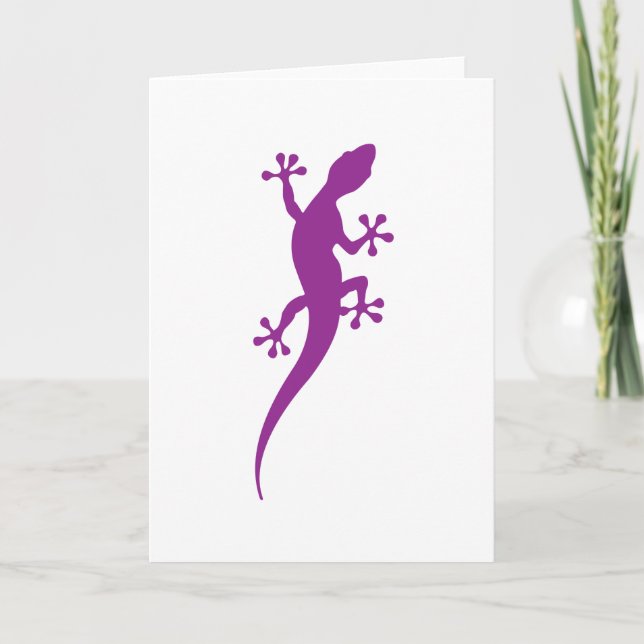 Gekko lizard card (Front)