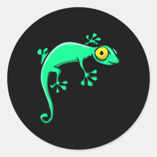 Gekko Lizard Halloween Costume Funny Halloween Classic Round Sticker