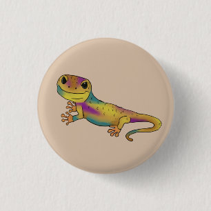 Geko 3 cm round badge