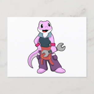 Geko as Mechanic with Wrench Postcard