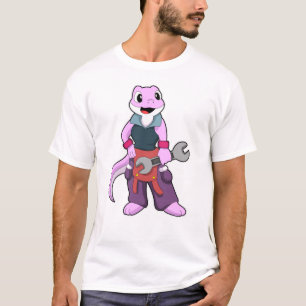 Geko as Mechanic with Wrench T-Shirt