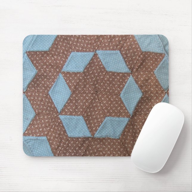 Gel Mousepad - Castle Quilt Pattern (With Mouse)