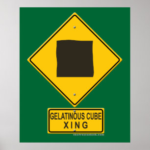 Gelatinous Cube XING Poster