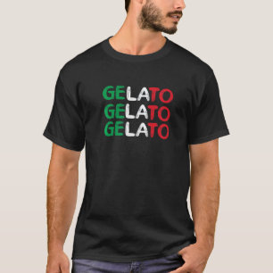 Gelato Retro Wordof Favourite Dessert Icecream T-Shirt
