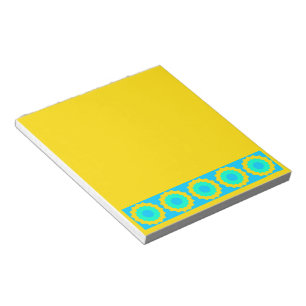 Gelato Stars in Yellow and Green Notepad