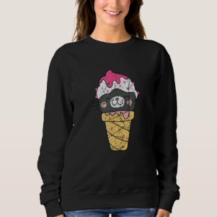 Gelato   Sweet Desserts Cute Little Cats With Ice  Sweatshirt