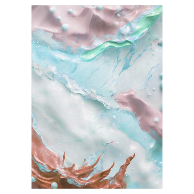 Gelato - White  Tablecloth (Front)