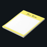 Gelb personalisiert notepad<br><div class="desc">personalisiert</div>