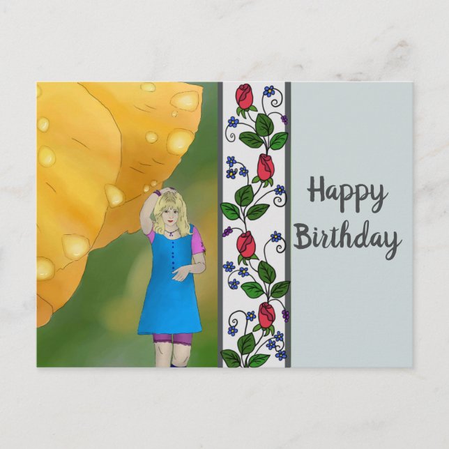 Gelber Mohn Postcard (Front)