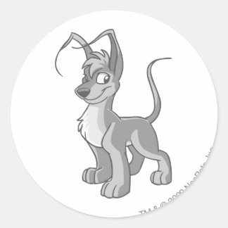 Gelert Silver Classic Round Sticker